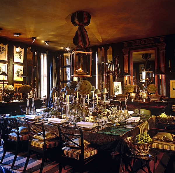 Anouska Hempel dining room at Cole Park
