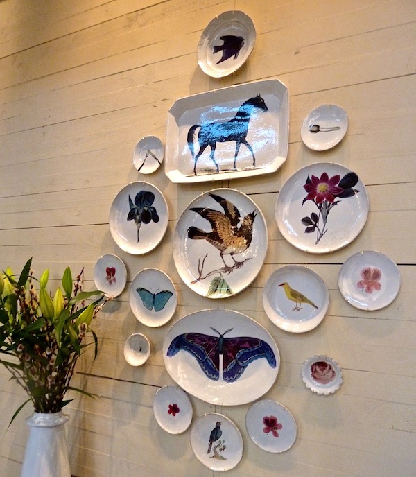 Astier de Villatte ceramics with John Derian decoupage  astier de villatte