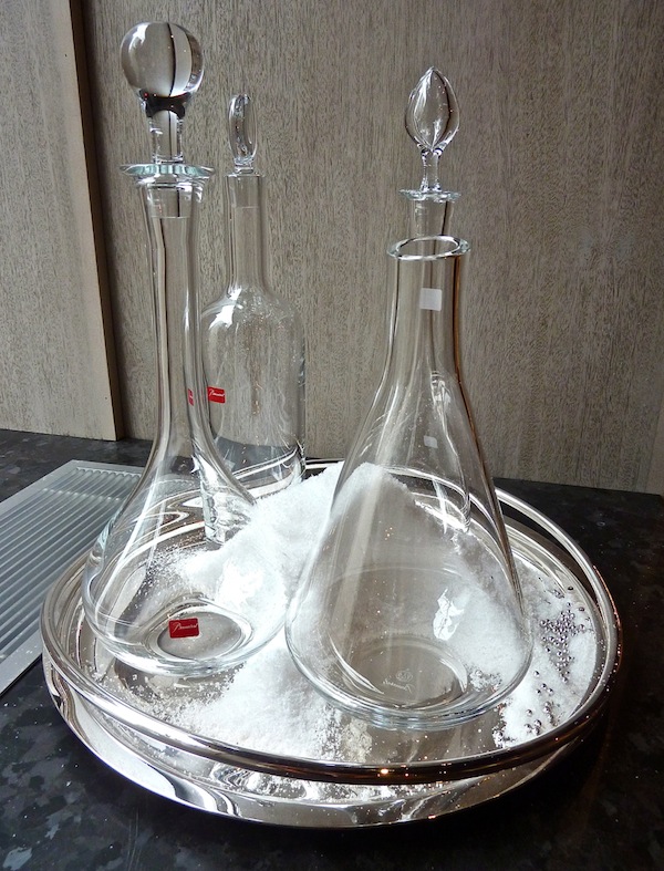 Baccarat decanters Art of the Table at Bilotta kitchens