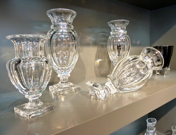 Baccarat vases Baccarat new NYC showroom at the D&D building
