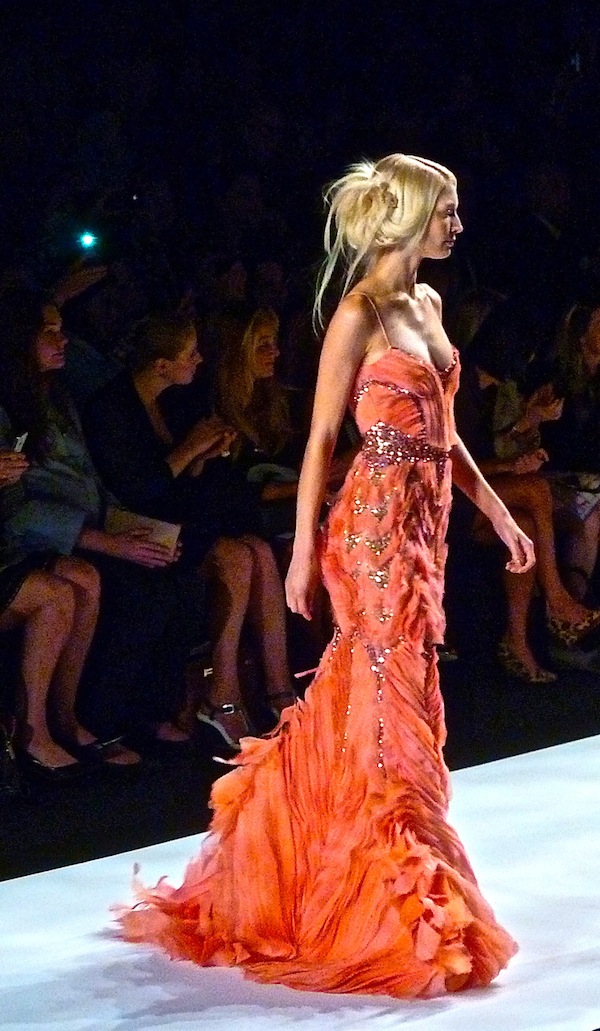 Badley Mischka spring 2013 look 40 in finale Mercedes Benz Fashion Week