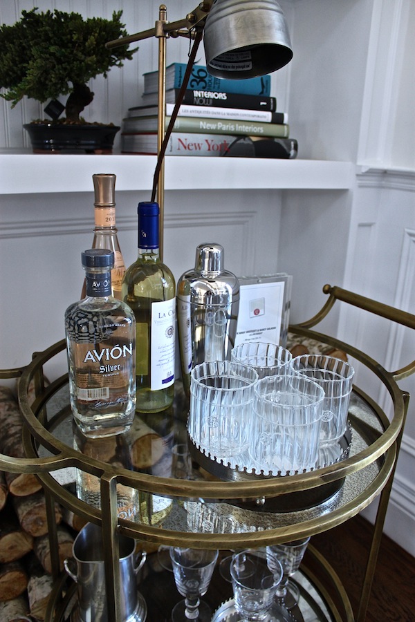 Lillian August Bar cart Hampton Designer Showhouse 2012 Hampton Designer Showhouse