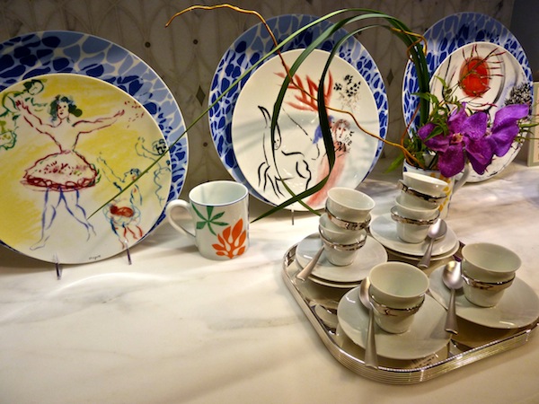 Bernardaud Chagall china at Bilotta kitchens Art of the Table at Bilotta Kitchens