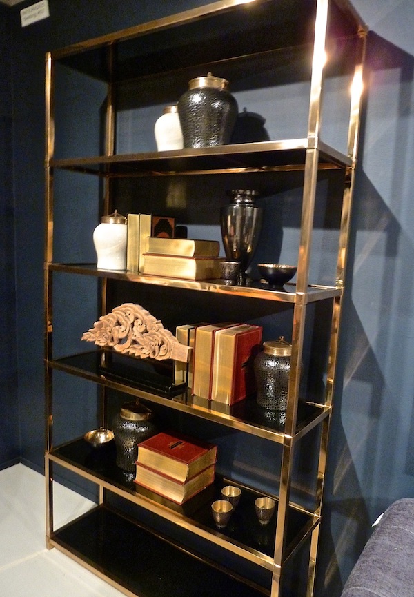 Brass etagere Bernhardt Benton etagere