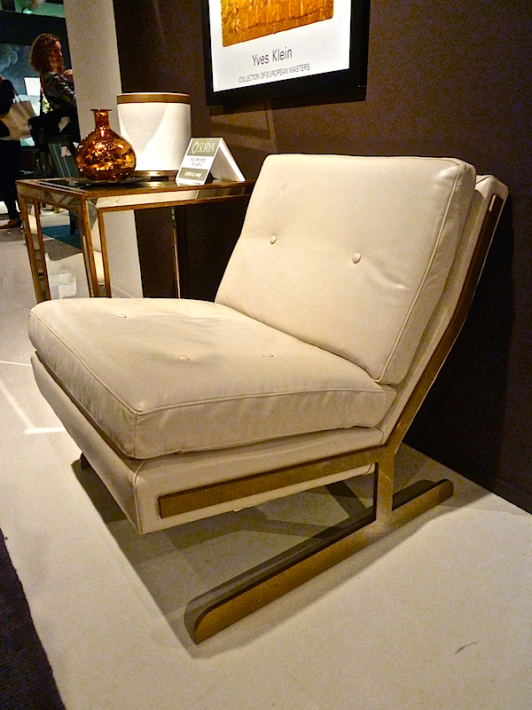 Bernhardt Lance chair gold at high point