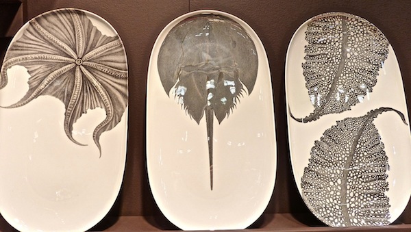 Black octopus serving plates New York Gift Show