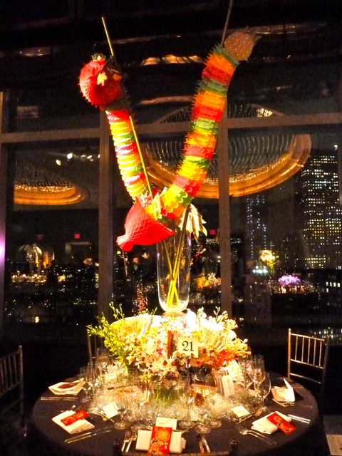 Campion Platt table at the New York Botanical Garden Orchid Dinner New York Botanical Garden
