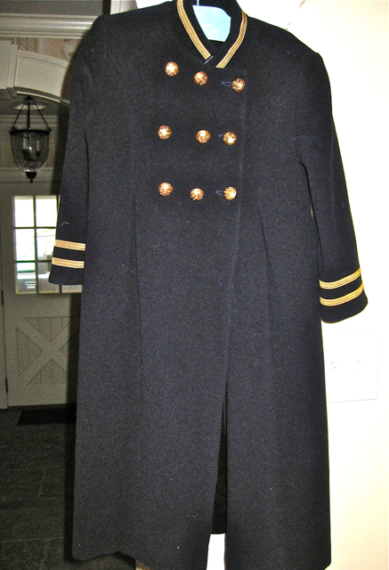 Caroline navy coat