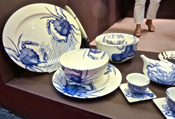 Caskata blue crabs and net New York Gift Show