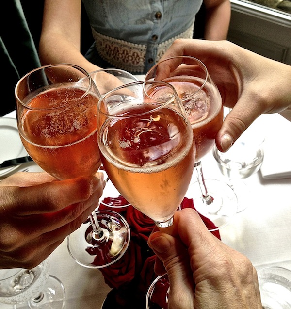 Veuve Clicquot rosé champagne postcard from Paris