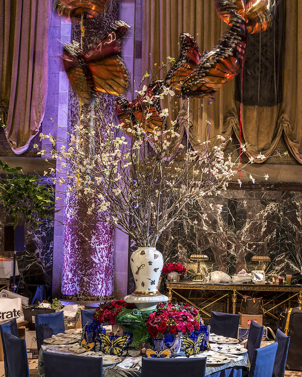 tabletop inspiration by Christopher Spitzmiller at Lenox Hill Gala 