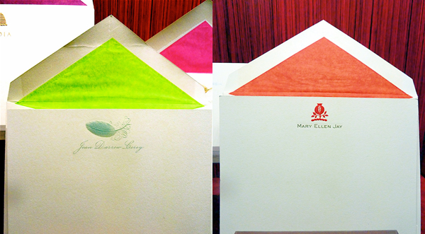 Mrs. John Strong stationery Spring 2012 collection from Mrs. John Strong