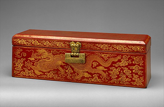 Ming Dynasty Sutra box with Dragon from the Metropolitan Museum chinese new year