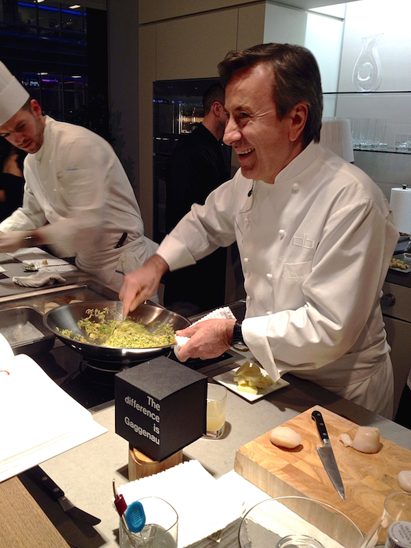 Daniel Boulud cooking at gaggenau Daniel Boulud cooking at gaggenau