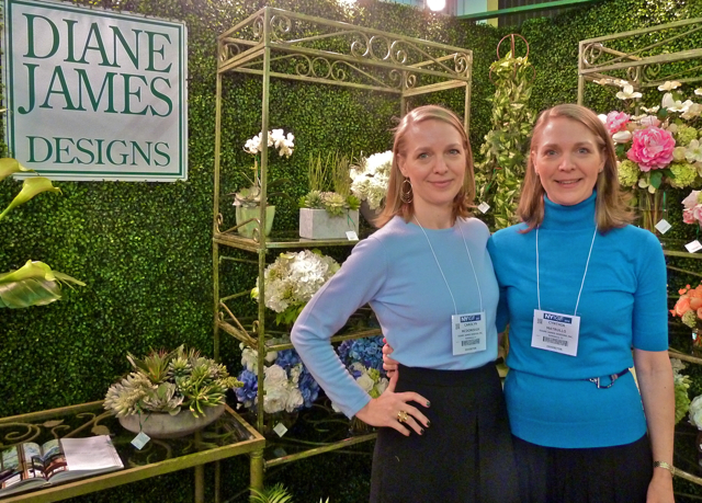 Carolyn James McDonough and Cynthia James Matrullo of Diane James flowers