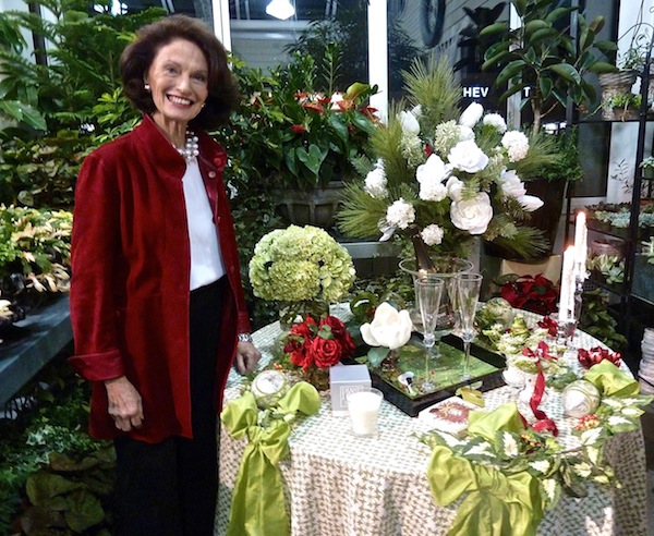 Diane James silk flowers Home for the Holidays