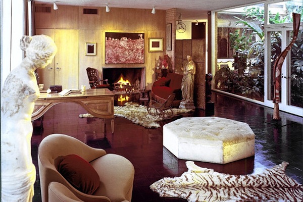 Dominique de Menil Houston house Art and Design in the de Menil Philip Johnson house in Houston