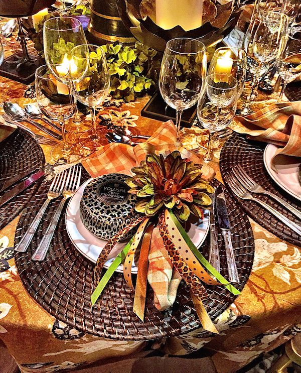 Edward Lobrano placesetting Lenox Hill Gala 2015