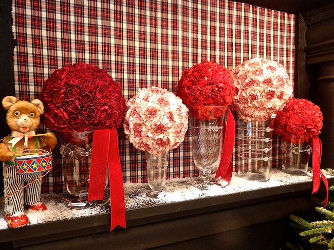 Flower balls at Juliska New York Gift Fair