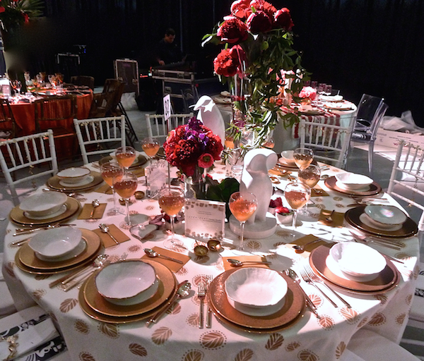 Francine Gardner table at the Red Cross Red & White ball