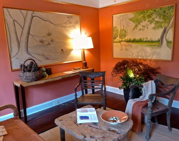 Gay Weathered of Hand Painted Home Bartlett Arboretum designer showhouse