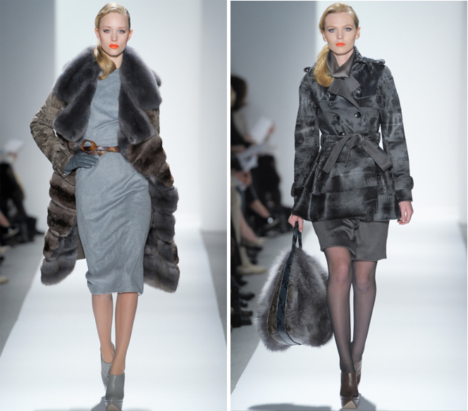 Grays at Dennis Basso's Fall 2012 show