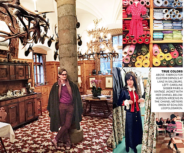 Hamish Bowles and Caroline Sieber in Vienna in Vogue