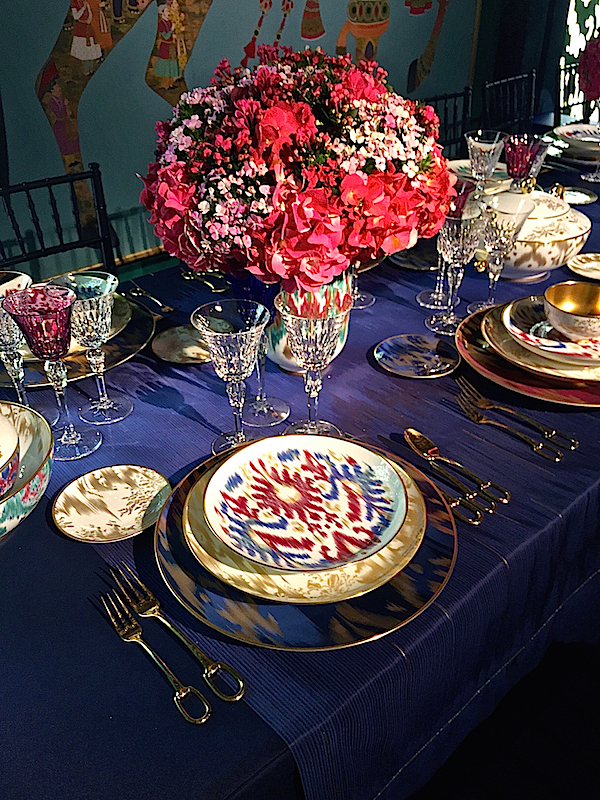 Hermès dinnerware at DIFFA Dining by Design