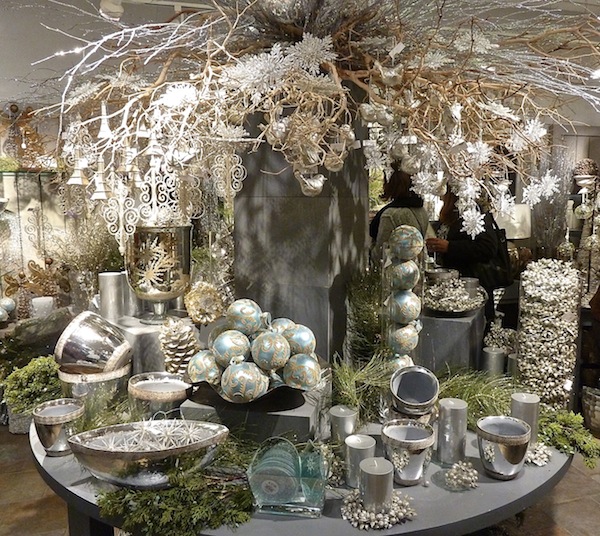 Metallic holiday decorations Home for the Holidays