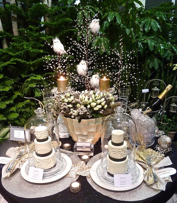 Holiday table setting At Home for the Holidays