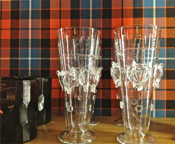 Holland-&-Sherry-Bespoke-bear-beer-glasses Holland & Sherry Bespoke store, Elizabeth Street, NYC