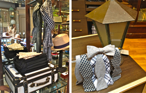 Holland-&-Sherry-Bespoke-men's clothing accessories Holland & Sherry Bespoke store, Elizabeth Street, NYC
