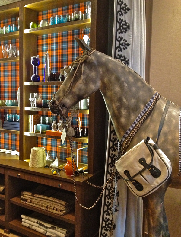 Holland-&-Sherry-Bespoke-with-horse Holland & Sherry Bespoke store, Elizabeth Street, NYC