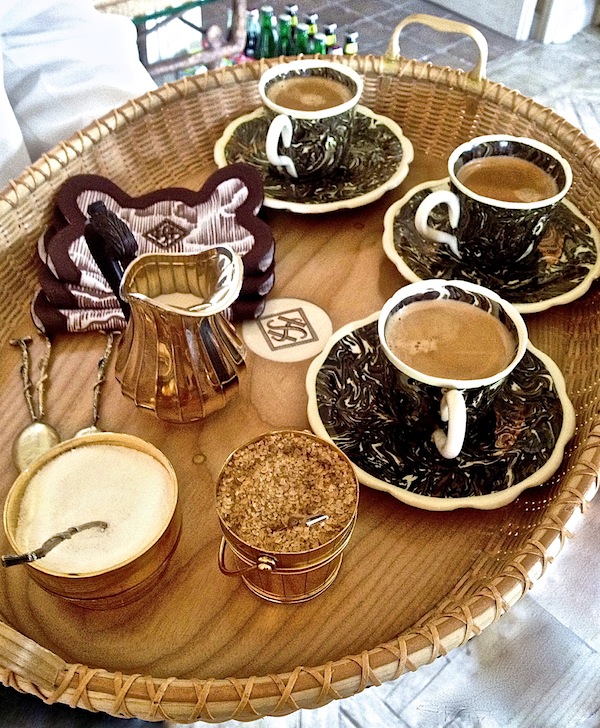 Howard Slatkin Fifth Avenue apartment coffee at Howard Slatkin's Fifth Avenue apartment