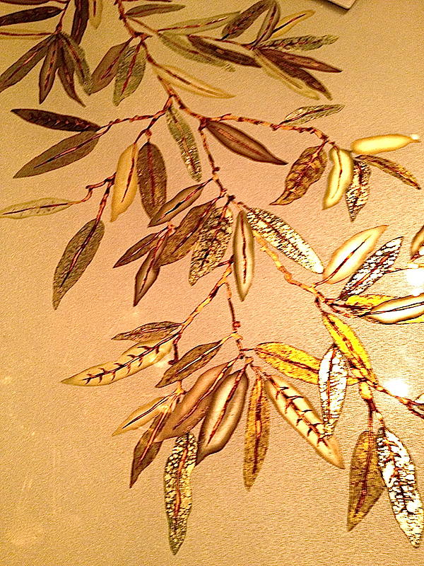 Miriam Ellner eglomise for Carole Gratale Couture at Newel