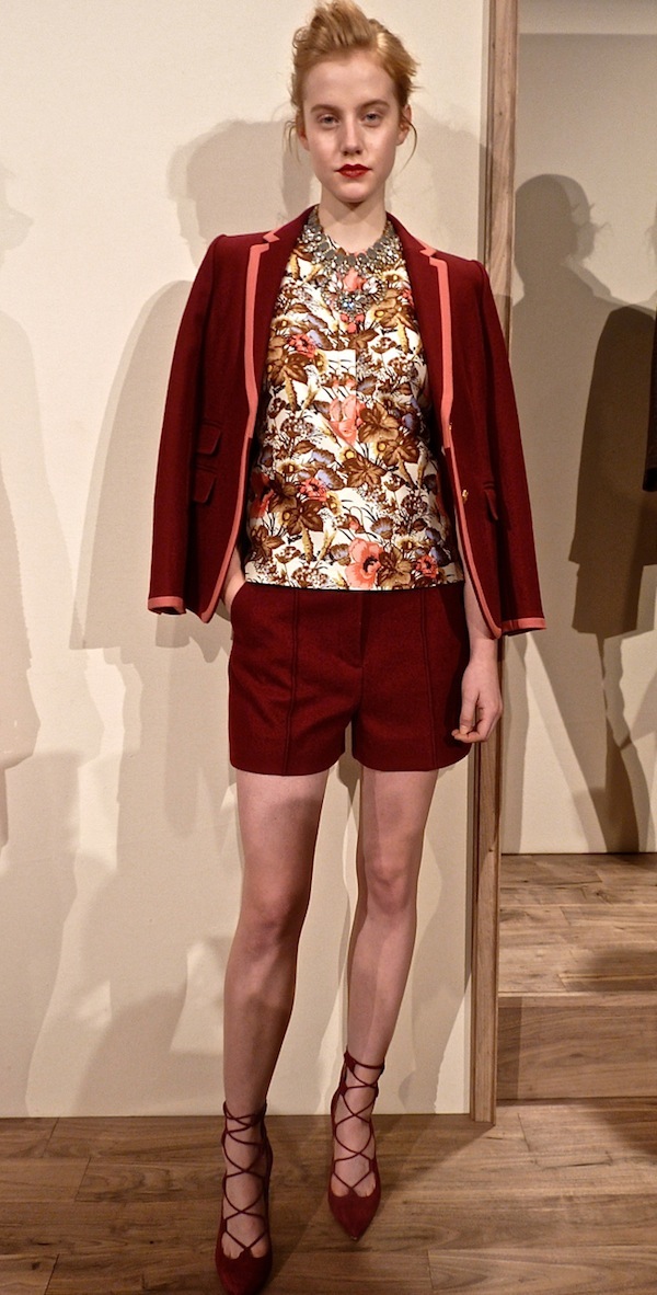 J.Crew fall 2013 burgundy wool schoolboy blazer and shorts J.Crew