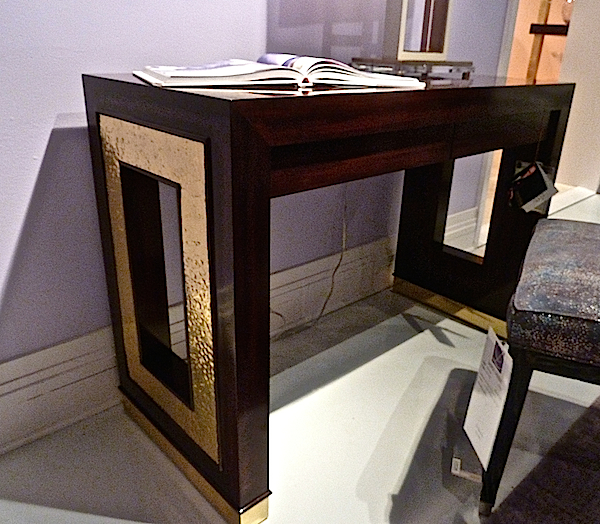 Jamie Drake Ashleigh console gold at high point