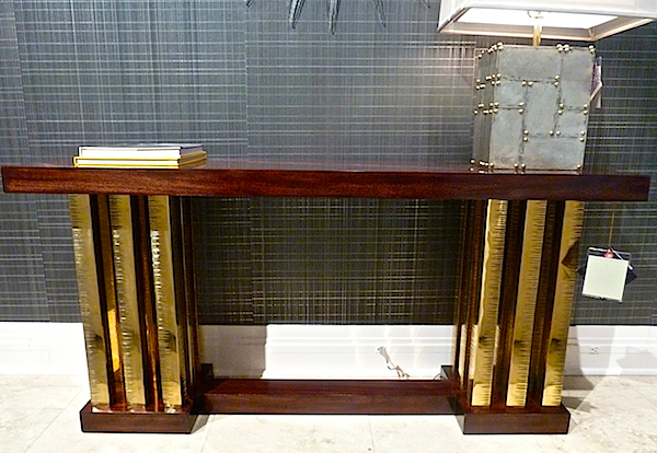 Jamie Drake Thicket console for Theodore Alexander gold at high point