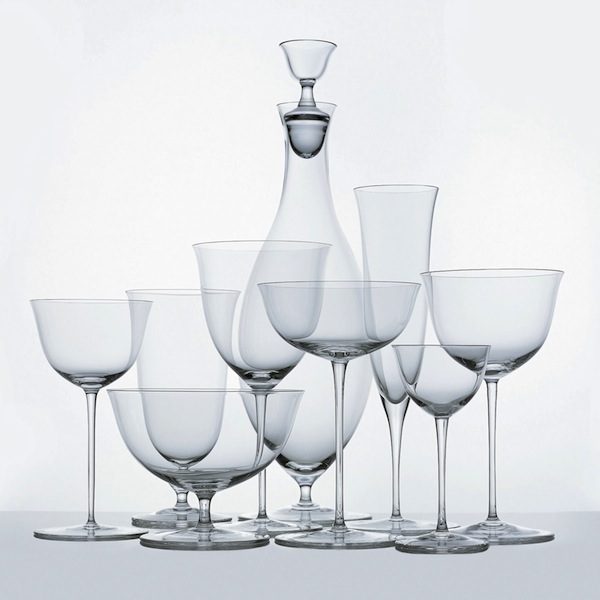 Josef Hoffman Patrician Glass Service, Designed in 1917, Produced by J L Lobmeyr The juxtaposition of art and design in this Lobmeyer crystal