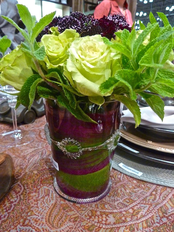 Juliska Ines vase Juliska design manager Christine Keane floral arrangement