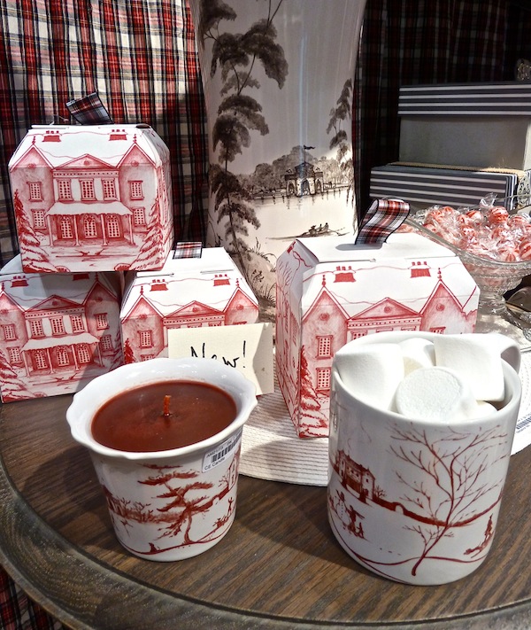 Juliska holiday gifts Juliska red country estate holiday mug and candle