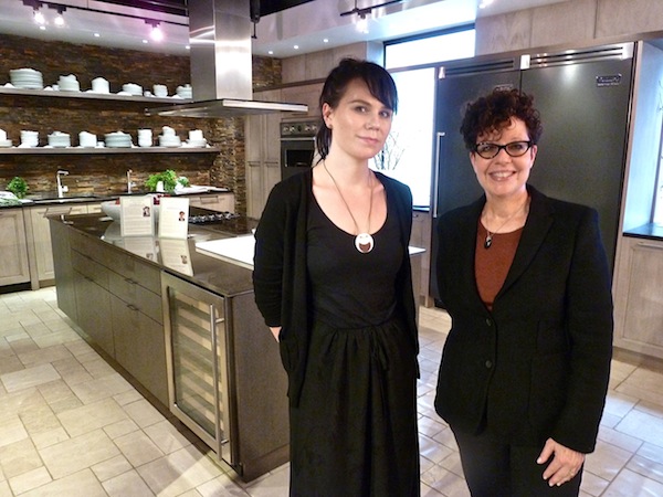 Kate Emmons and Nancy Ruddy of CetraRuddy Art of the Table at Bilotta Kitchens