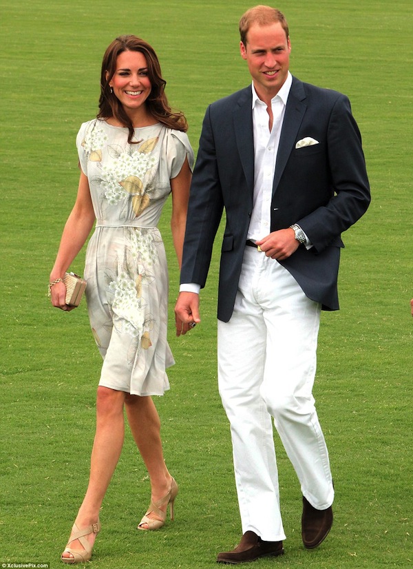 Kate Middleton in Jenny Packham de Gournay