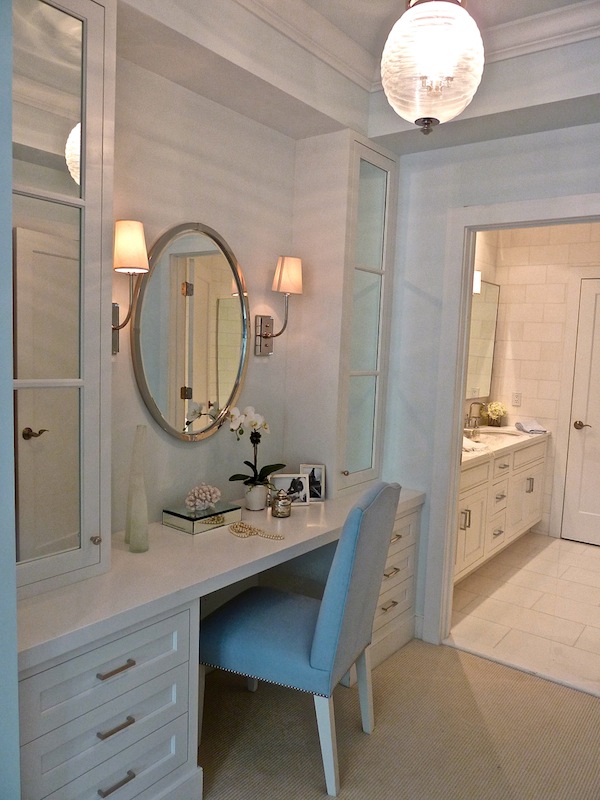 Kensett House master vanity vanity in Kensett Darien model home
