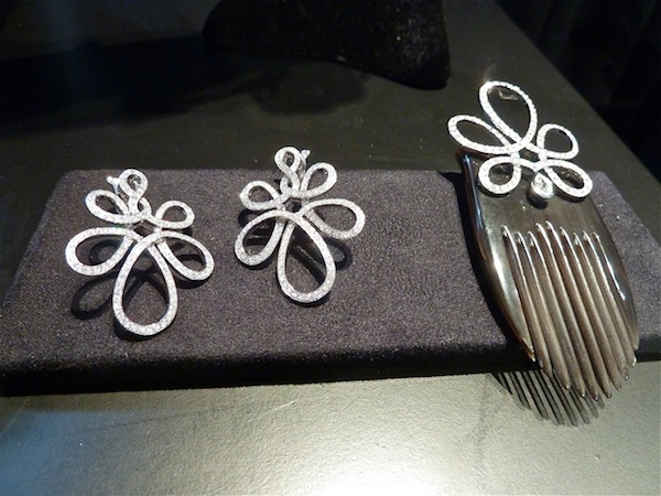 Lalique Ardente earrings and comb Lalique jewelry collection