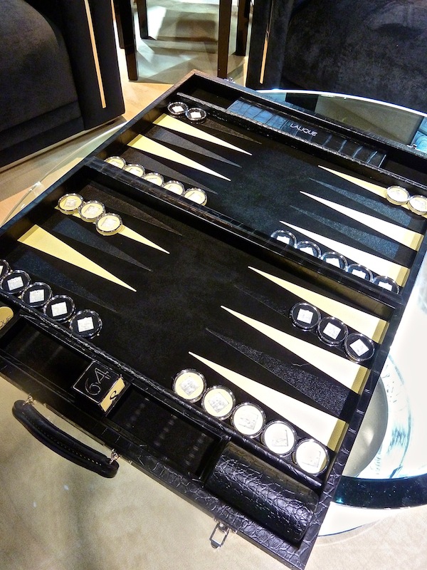 Lalique Maison backgammon set Lalique Maison