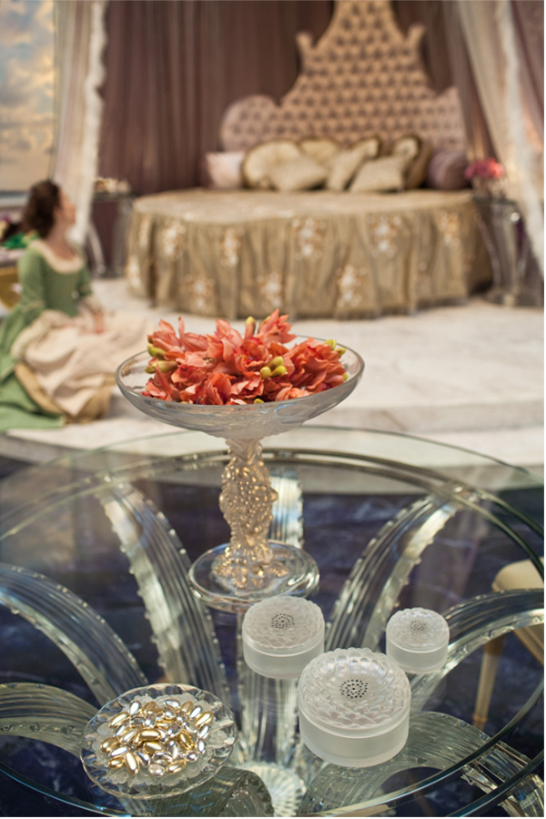 Lalique-on-set Lalique in the Evil Queen's bedroom in the movie Mirror Mirror