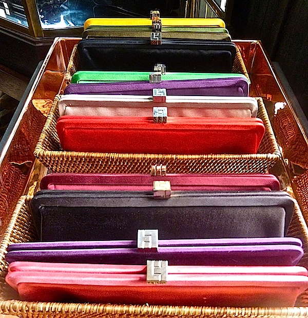 Lambertson Truex satin clutches Privet House