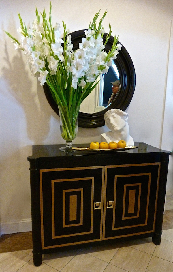 Larry Laslo Parallel Lines chest gold at High Point