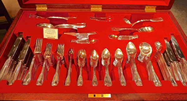M.S. Rau Antiques 1920 Tiffany flatware set Avenue Antiques